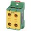Клемма силовая вводная двойн. КСВ NO-224-142 (KE67.3) 16-95кв.мм PE желт./зел. Эра Б0065614