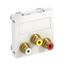 Мультимедийная рамка Audio-Video Modul45 (белый) (MTG-12R L RW1) | 6105162 OBO Bettermann