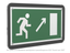 Знак безопасности PS-33186-Black.E05''Напр. к эвакуац. выходу направо вверх'' - a32961 BS