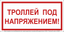 Знак безопасности BL-3015.T18''Троллей под напряжением!'' - a31727 BS