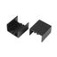 Соединитель на стык 25х16 черный (4 шт/комп) для кабельного канала | PR08.12930 Промрукав Строитель