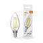 Лампа светодиодная филаментная LED 4 Вт 480 лм 3000К свеча теплый E14 AC 220В прозрачная колба Basic - 50312142 Gauss
