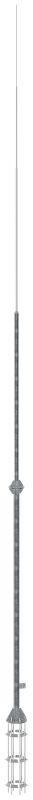 Мачта молниеприемная отдельностоящая L=10,5м оцинкованная сталь IEK - ZML80-11-105