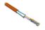 Кабель витая пара экранир. FTP (F/UTP) кат.5E 4 пары 24 AWG ОЖ solid экран-фольга LSZH (Low Smoke Zero Halogen) FTP4-C5E-SOLID-LSZH-OR-305 (305 м) оранж. Hyperline 45528