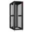 Шкаф серверный 24U 800х1070 передняя дверь: одностворчатая перфорированная IP20. задняя двустворчатая боковые панели: без. цвет: черный RAL9005 - NS 8124.9340 SYSMATRIX