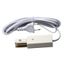 Ввод питания для шинопровода UBX-Q122 G02 WHITE 1 POLYBAG типа G с проводом 3м и вилкой 1ф бел. Volpe UL-00009305 Uniel