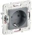 Розетка SKANDY 16А с заземл. без защ. шторок SK-R05Gr сер. IEK SK-R11-16-K03