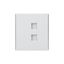 Розетка компьютерная 2-м СП STRONG RJ45 + кат.6 IP20 жемчуж. Kranz KR-78-0725-4