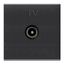 Механизм розетки TV 2мод. Zenit простой антрацит ABB N2250.7 AN 2CLA225070N1801