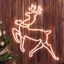 Неоновая фигура Олень, холодный белый свет, ENIOF - 14 , 64*60 см, 220V, длина провода 1 м, IP44 | Б0051952 ЭРА