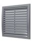 Решетка вентиляционная вытяжная наружная, из ASA пластика 200х200, цвет Серый - 2020РРН сер ЭРА 16945