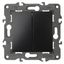 Переключатель перекрестный 2-кл. Elegance 14-1112-05 250В 10АХ антрацит Эра Б0065302