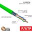 Кабель витая пара F/UTP, CAT 6, нг(А)-LSLTx, 4х2х0,575мм, 23AWG, INDOOR, SOLID, зеленый, 305м | 01-0171 REXANT MEET