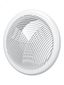Решетка вентиляционная круглая D200 приточно-вытяжная, из ABS пластика, с фланцем D150 - 15РПКФ ЭРА 22290