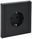 Розетка СП FORTE&PIANO FP115 16А с заземл. защ. шторки винт. крепл. черн. IEK FP-R14-16-K02
