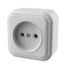 Розетка 1-м ОП Викинг без заземл. бел. БЕЛТИЗ RA16-131-Б Bylectrica