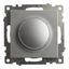 Выключатель диммирующий TRIAC (механизм) 250В, 500W, серия Катрин, GLS10-7106-03 , серебро | 39587 STEKKER FERON