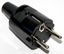 Вилка кабельная прямой ввод ПВХ с мультизаземлением 16A 2P+E 250V IP20, чёрный - 1418000 ABL SURSUM