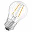 Лампа светодиодная филаментная PARATHOM DIM CL P FIL 40 4.8W/827 4.8Вт 2700К тепл. бел. E27 470лм угол пучка 320град. 220-240В диммир. (замена 40Вт) прозр. стекло OSRAM 4058075590694