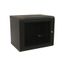 Шкаф настенный 19-дюймовый (19") 12U 650x600х600мм перфор метал дверь с замком (RAL 9004) | 521255 WRLine WR-TW-1266-SD-RAL9004