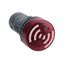 Зуммер с подсветкой красный 24В DC непрерывный звук | SB7KS2B4C SE APC