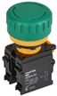 Кнопка Грибок поворот. с фикс. 1NO+1NC зелёная MASTER IEK - MI-BG60-11ZS-3-23-K06