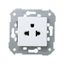 Розетка с заземлением евро-американского стандарта 2Р+Е 16A 250В белого цвета S27 | 27439-35 Simon