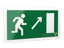 Знак безопасности PS-42226.E05 "Напр. к эвакуационному выходу направо вверх" Белый свет a23551 BS