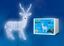 Гирлянда светодиодная "Олень-1" ULD-M6393-200/STA WHITE IP20 DEER-1 200LED 63х36х93см бел. Uniel 11036
