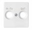 Накладка для розетки R-TV+SAT с пиктограммой "R-TV SAT" белого матового цвета S82 Concept | 8200097-090 Simon