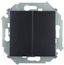 Переключатель проходной двухклавишный 16AX 250В графит S15 - 1591397-038 Simon