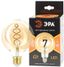 Лампа светодиодная филаментная F-LED G95-7W-824-E27 spiral gold (филамент, шар спир зол, 7Вт, тепл, E27) (20/560) ЭРА - Б0047663