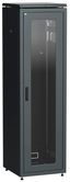 Шкаф сетевой 19" LINEA N 33U 600х600 мм стеклянная передняя дверь черный L | LN05-33U66-G ITK IEK