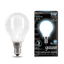 Лампа светодиодная филаментная LED 5 Вт 450 лм 4100К AC150-265В E14 шар P45 нейтральный матовая колба Black Filament Gauss - 105201205