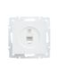 Розетка телефонная СП Vesna евро стандарт механизм бел. LEZARD 742-0288-137
