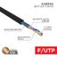 Кабель витая пара F/UTP кат.5e 2х2х24AWG solid PE OUTDOOR медь наружн. прокладки черн. 305м (м) Rexant 01-0124 MEET