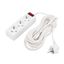 Удлинитель 3 гнезда, 10 м, 3х0.75 кв.мм, с/з, с кнопкой, белый | 11-7207 PROconnect MEET