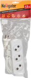 Удлинитель 3х1.5м без заземл. 6А IP20 71 448 NPE-S1-03-150-X-2х0.75 ШВВП 2х0.75 Navigator 71448 19247
