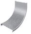 Крышка угла внутреннего плавного 90 град. к лотку 150, толщ. 0,7 мм, Сендзимир цинк, 023415 | КУВНТП90-150-0,7-R100-СЦ Ostec