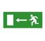 Эвакуационный знак ЭП03 Налево'' 140x280 мм - 140280 TechnoLux