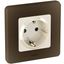 Розетка 1-м СП Inspiria 16А IP20 250В 2P+E защ. шторки немецк. стандарт механизм сл. кость IEK 673731 Legrand