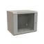 Шкаф настенный 19-дюймовый 19'''' 15U 775x600х450мм стеклянная дверь с перфорацией ручка замком серый RAL 7035 WRline '''' - 521004