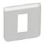 Рамка пластиковая Mosaic 1 модуль пост Алюминий | 079311 Legrand