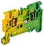 Клемма пружинная проходная заземляющая CX2.5 PE 2.5кв.мм ARMAFIX IEK AF-CT41-00-K52-002