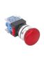 Выключатель кнопочный ВК30-M11MB/R/P 1НО+1НЗ гриб без фиксации 40мм d30мм IP65 красн. Электротехник ET086977