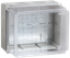 Коробка КМ41348 распаячная для открытой проводки 240х195х165мм IP55 (RAL7035 монтажная плата кабельные вводы 5 шт) - UKO10-240-195-165-K53-55 IEK