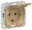 Розетка СП FLITE РСшкр11-1-44-ФлШм 16А IP44 с заземл. защ. шторками и крышкой безвинтовое крепление механизм шамуа IEK FI-R16-16-1-44-K89
