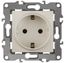 Розетка однофазная скрытого монтажа, в рамку с заземлением без шторок слоновая кость 16А 250В IP20 винтовые клеммы 12-2111-02 Эра 12 - Б0029237