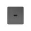 Розетка СП ROUND HDMI IP20 титан Kranz KR-78-0730-2