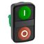 ГОЛОВКА КНОПКИ ДВОЙНАЯ С МАРКИРОВКОЙ ZB5AA7341 | Schneider Electric